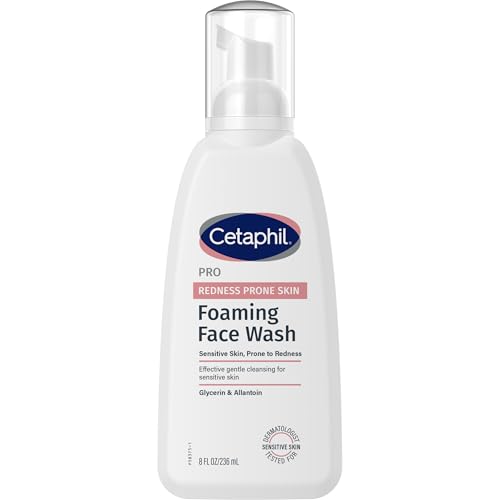 Limpiador Espumoso Cetaphil para el Enrojecimiento de la Piel Sensible, 8 Fl Oz, Limpieza Suave y Calmante Sin Deshidratar - imagen 1