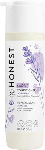 Acondicionador sin silicona The Honest Company, cuidado del cabello para bebés hipoalergénico y suave, ingredientes de origen natural, Lavanda Calm - imagen 2