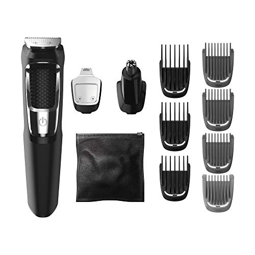 Recortadora Philips Norelco Multigroom Todo en Uno Serie 3000 con 13 piezas - Sin necesidad de aceite para cuchillas, MG3750/50 - imagen 1