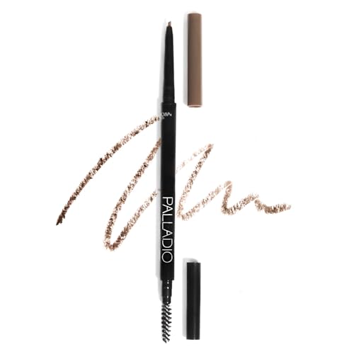 Lápiz Definidor de Cejas Palladio Beauty, Lápiz de Cejas Ultra Preciso con Poder de Larga Duración, Brocha Spooley para Acabado Natural, Color Marrón - imagen 2
