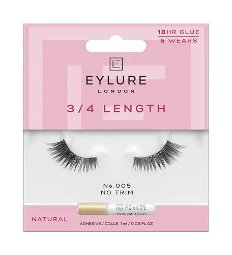 Eylure Pestañas Reutilizables Volume Accent No. 005, Adhesivo Incluido, 1 Par - imagen 2