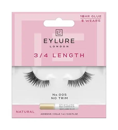Eylure Pestañas Reutilizables Volume Accent No. 005, Adhesivo Incluido, 1 Par - imagen 4
