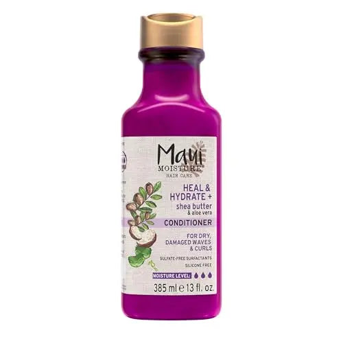 Acondicionador Maui Moisture Heal & Hydrate con Manteca de Karité para Reparar y Hidratar Profundamente Cabello Rizado, Aceites de Coco y Macadamia, - imagen 1