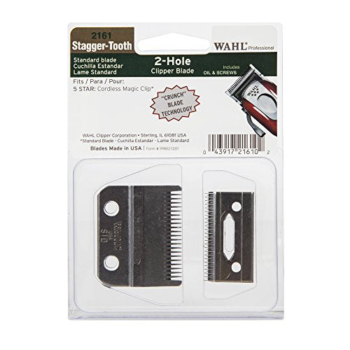 Cuchilla de Clip para Cortar Pelo Wahl Professional de 2 Agujeros, Dientes Desiguales, para Magic Clip, Uso Profesional - imagen 1