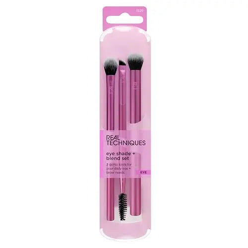 Trío de Brochas de Maquillaje para Ojos Real Techniques, Para Sombra y Delineador, Herramientas Veganas y Cruelty-Free, 3 Piezas - imagen 1