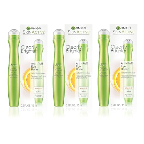 Garnier Clearly Brighter Roller Antipuff para Ojos, 0.5 Fl Oz (15mL), Paquete de 3 - imagen 3