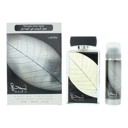 Set de 2 Piezas Lattafa Najdia para Hombre (Eau de Parfum Spray 3.4 Onzas + Spray Desodorante 1.7 Onzas) - imagen 3