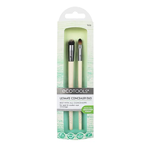 Set de Brochas de Maquillaje EcoTools Ultimate para Corrector, Cubre y Mezcla Imperfecciones, 3 Cabezas de Brocha - imagen 2