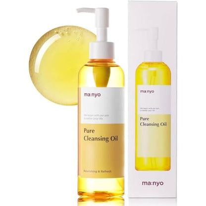 MANYO Pure Cleansing Oil, Limpiador Facial Natural de Aceite, Removedor de Maquillaje y Puntos Negros, Cuidado de la Piel Coreano, 200ml - imagen 3