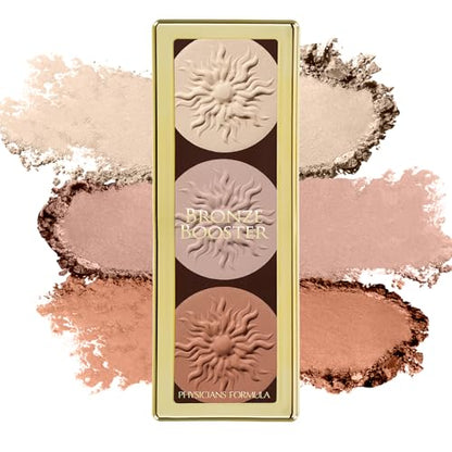 Paleta de Iluminador y Contorno Bronze Booster de Physicians Formula con Brocha, Acabado Mezclable y Construible - Sculpting Mate - imagen 1