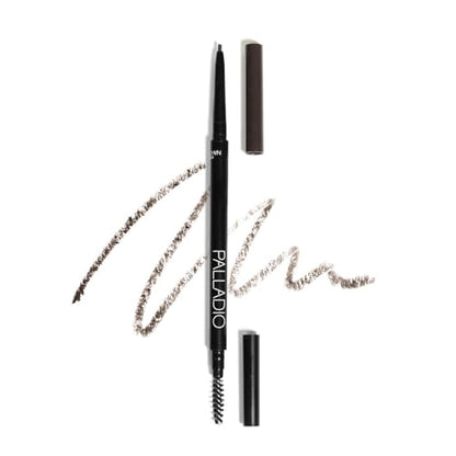 Lápiz Definidor de Cejas Palladio Beauty, Lápiz de Cejas Ultra Preciso con Poder de Larga Duración, Cepillo Spooley para Acabado Natural, Negro Marrón - imagen 3