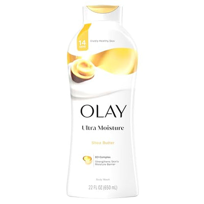 Gel de Ducha Olay para Mujeres, Ultra Hidratante, 24 Horas de Hidratación, Complejo de Vitamina B3, Sin Parabenos ni Ftalatos, Aroma a Manteca de - imagen 2