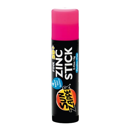 Sun Zapper Stick Solar Zinc Óxido SPF 50+ Rosa – Protector Solar Mineral Colorido para la Cara, Resistente al Agua, Tamaño de Viaje 12g, Hecho en - imagen 4
