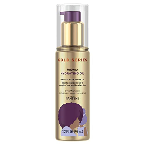 Tratamiento de Aceite Hidratante Intenso Pantene Gold Series, 3.2 Fl Oz – Aceite para el Cabello con Aceite de Argán para Cabello Hermoso y Brillante - imagen 3