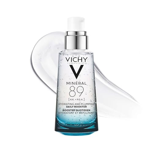 VICHY Mineral 89 Booster, Suero de Ácido Hialurónico Puro para el Rostro con Ácido Poliglutámico, Hidratante Ligero, 1.7 Fl Oz - imagen 1