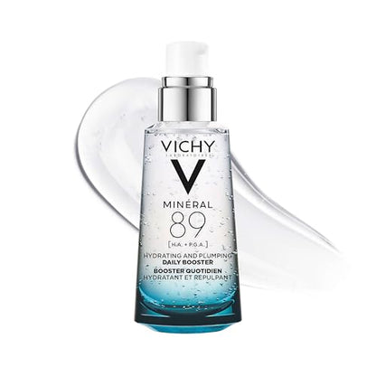 VICHY Mineral 89 Booster, Suero de Ácido Hialurónico Puro para el Rostro con Ácido Poliglutámico, Hidratante Ligero, 1.7 Fl Oz - imagen 2