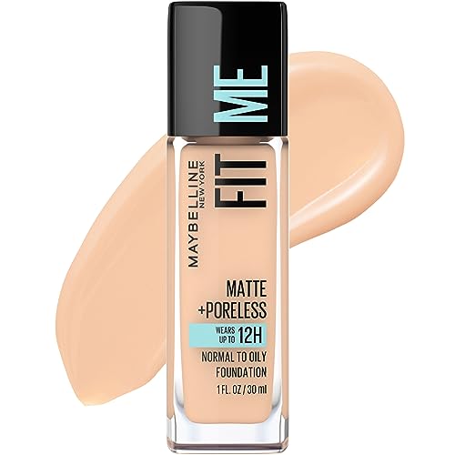 Base líquida Maybelline Fit Me Matte + Poreless sin aceite, tono Soft Sand, 1 unidad (el empaque puede variar) - imagen 2