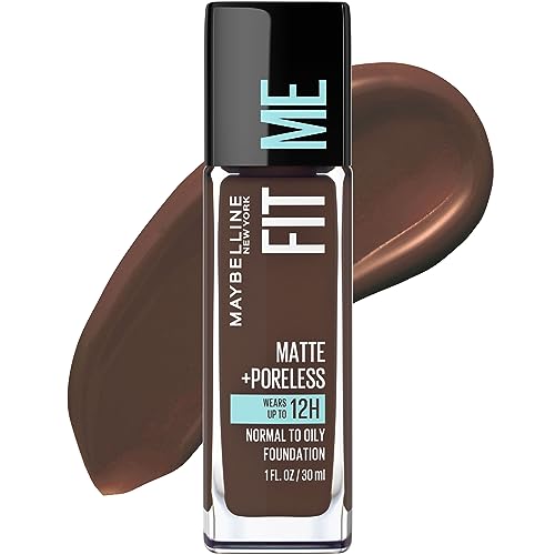 Base líquida Maybelline Fit Me Matte + Poreless, sin aceite, tono Espresso, 1 unidad (el empaque puede variar) - imagen 1