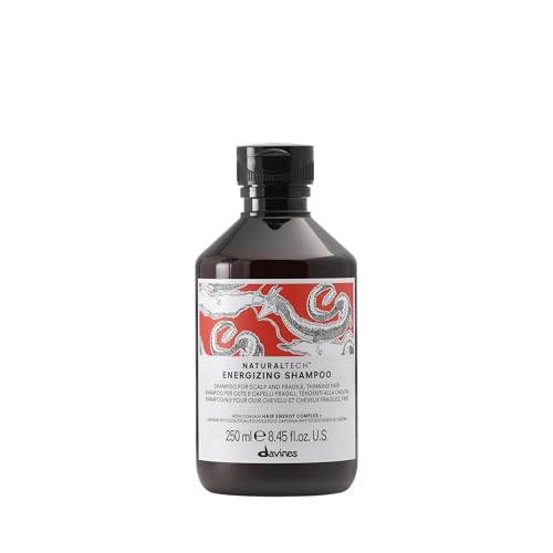 Champú Energizante Davines Naturaltech, Estimulante y Fortificante para Cabello Fino y Pérdida de Cabello - Con Cafeína y Fitocéuticos - Limpiador - imagen 2