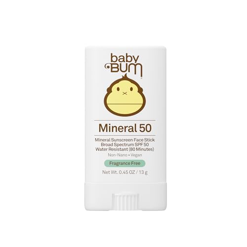 Sun Bum Baby Bum Protector Solar Mineral SPF 50 en Barra - Cumple con la Ley 104 de Hawái (Sin Octinoxato ni Oxybenzona) - Protección UVA/UVB para - imagen 1