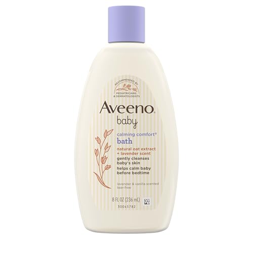 Aveeno Baby Baño y Lavado Calmante con Lavanda y Vainilla, Extracto de Avena Natural, Fórmula Hipoalergénica y Sin Lagrimas, 8 fl. oz - imagen 3
