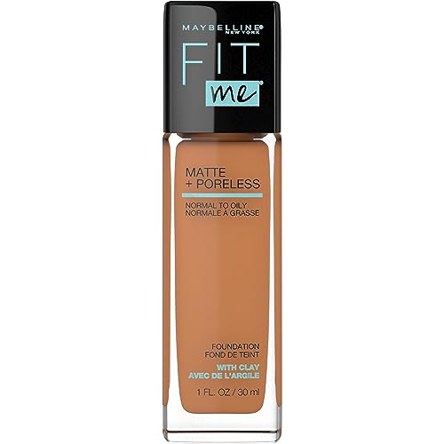 Base líquida Maybelline Fit Me Matte + Poreless, libre de aceite, tono Warm Sun, 1 unidad (el empaque puede variar) - imagen 2