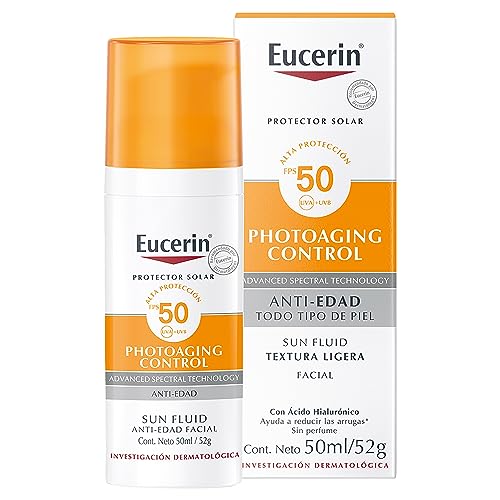 Eucerin Protector Solar Facial Anti Edad con Ácido Hialurónico FPS 50+, 50 ml - imagen 2