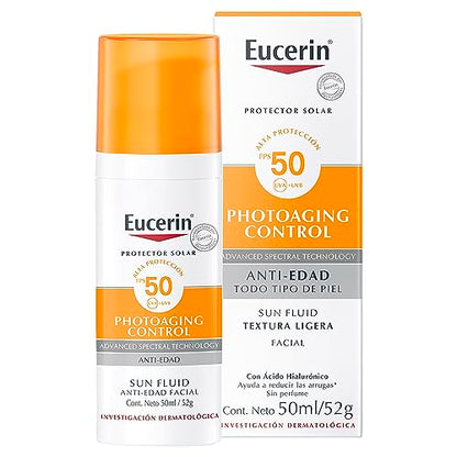 Eucerin Protector Solar Facial Anti Edad con Ácido Hialurónico FPS 50+, 50 ml - imagen 4