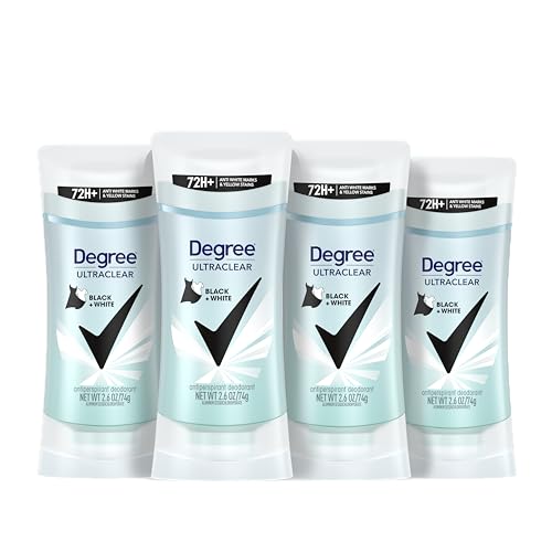 Bálsamo Antitranspirante Degree para Mujer Black+White 4 Piezas 2.6 oz - Protección contra manchas de desodorante, aroma fresco, 48H de protección - imagen 3