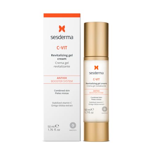 Sesderma C-VIT Revitalizing Gel Cream, Powerful Antioxidant Gel Cream Infused with Vitamin C & Hyaluronic Acid for Youthful, Vibrant Skin, 1.7 fl oz - imagen 1
