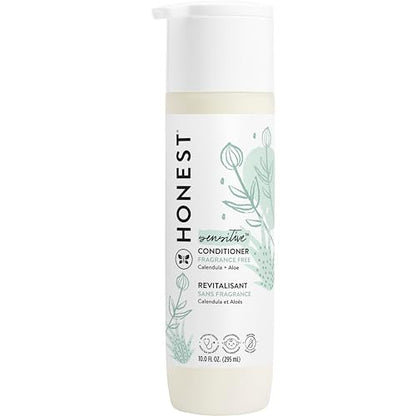 Acondicionador Sin Silicona The Honest Company, Suave, Hipoalergénico, Ingredientes de Origen Natural, Sin Fragancia para Piel Sensible, 10 fl oz - imagen 4