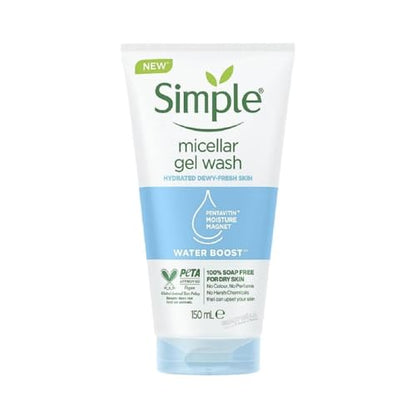 Gel Limpiador Facial Micelar Simple Water Boost, 5 Oz (150 ML) (1 Unidad) - imagen 2