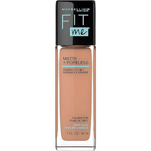 Base líquida Maybelline Fit Me Matte + Poreless sin aceite, tono dorado, 1 unidad (el empaque puede variar) - imagen 3