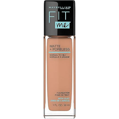 Base líquida Maybelline Fit Me Matte + Poreless sin aceite, tono dorado, 1 unidad (el empaque puede variar) - imagen 4