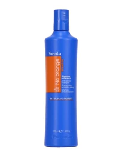 Champú Fanola No Orange con pigmentos azules para eliminar tonos naranjas y cobrizos no deseados en cabellos rubios y castaños 11.83 oz - imagen 4