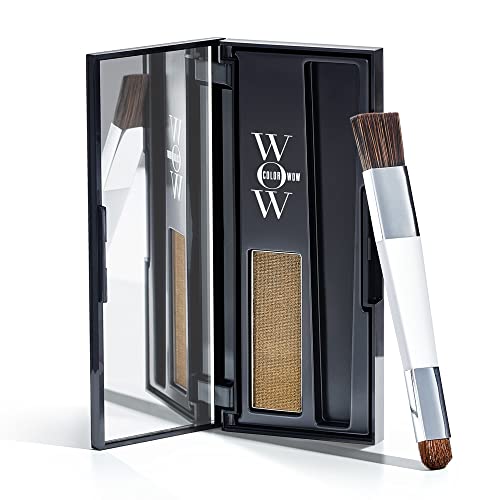 COLOR WOW Root Cover Up, Rubio Oscuro – Cobertura Instantánea de Canas y Toque de Iluminación, Resistente al Agua y al Sudor, Fórmula Galardonada sin - imagen 1
