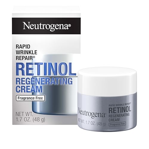 Neutrogena Reparador Rápido de Arrugas, Hidratante Facial con Retinol, Crema Anti-Envejecimiento para Cuello y Rostro con Ácido Hialurónico, Sin - imagen 1