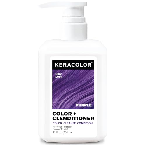 Keracolor Clenditioner PURPLE Tinte para Cabello - Acondicionador Deposito de Color Semi Permanente, Libre de Crueldad, 12 Fl. Oz. - imagen 4