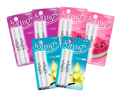 Bálsamo Labial Softlips Protectante/Solar SPF 20 Sabores Divertidos, 2 Cuentos (Paquete de 6) - imagen 3