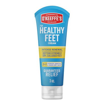 Crema Renovadora Intensa O'Keeffe's para Pies Saludables con Urea y Ácido Alfa Hidroxi - Tubo de 3 oz (1 Paquete) - Exfolia y Suaviza Pies Secos y - imagen 3