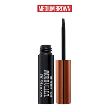 Tinte de Cejas Maybelline New York Brow Tattoo Larga Duración Color Marrón Medio 4.9ml - imagen 3