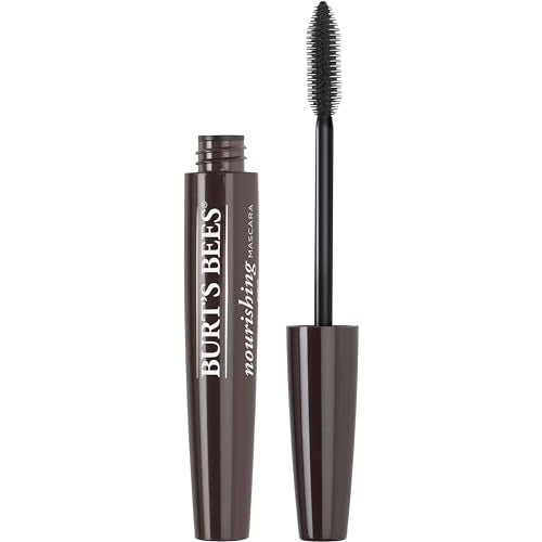 Máscara Burt's Bees para Alargar Pestañas, Maquillaje 100% Natural, Negro Clásico - imagen 1