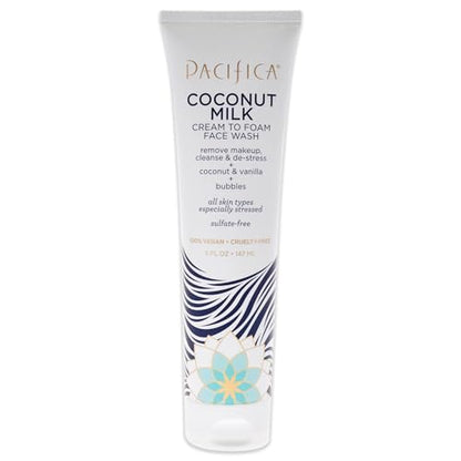 Pacifica Beauty, Limpiador Facial Espuma Diaria de Crema de Coco, Agua de Coco + Vitamina E, Para Todo Tipo de Piel, Libre de Sulfatos y Parabenos, 5 - imagen 1