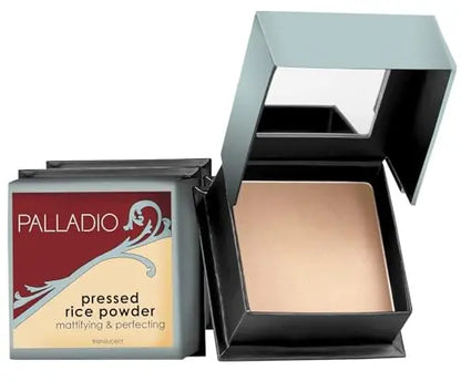 Pó Compacto Translúcido Palladio, Polvo Matificante para el Rostro, Absorbe Aceite, Perfecto para Base de Maquillaje, Incluye Esponja y Espejo - imagen 1