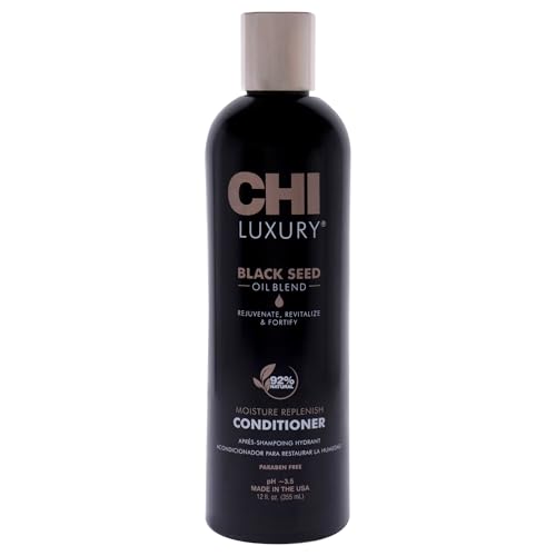 Acondicionador CHI Luxury Black Seed Oil para Reponer la Humedad, Fortalece el Cabello Suave, Libre de Sulfatos, Parabenos y Gluten, 12 Oz - imagen 1