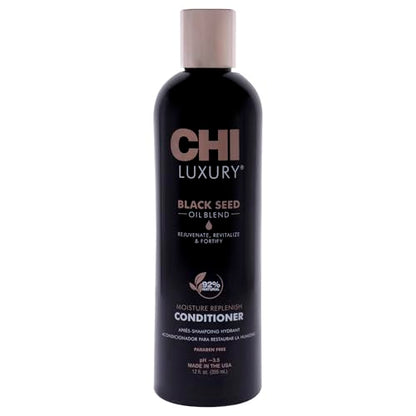 Acondicionador CHI Luxury Black Seed Oil para Reponer la Humedad, Fortalece el Cabello Suave, Libre de Sulfatos, Parabenos y Gluten, 12 Oz - imagen 1