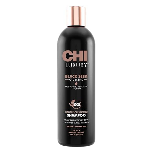 Champú Limpiador Suave CHI Luxury con Aceite de Semilla de Nigella Negra, Aporta Volumen y Cuerpo al Cabello, Fortalece y Elimina Impurezas, 12 Oz - imagen 4