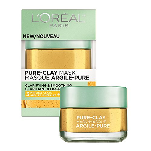 Mascarilla Facial de Arcilla Pura L'Oreal Paris Skincare con Yuzu Limón para Piel Áspera, 1.7 oz, Mascarilla para el Hogar - imagen 3