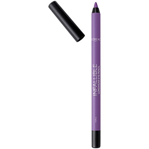 Lápiz delineador de ojos L'Oreal Paris Makeup Infallible Pro-Last, a prueba de agua y resistente a manchas, fácil aplicación, color púrpura, 1.2 g. - imagen 1