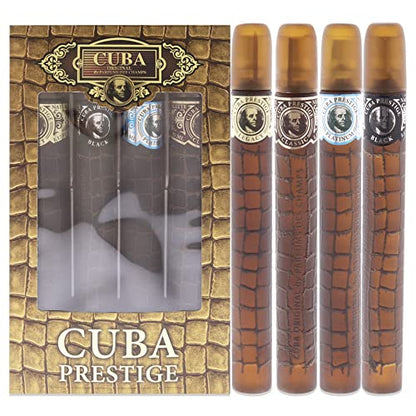 Set de Regalo Cuba Prestige para Hombre de 4 Piezas (Classic + Black + Platinum + Legacy) Spray de Eau De Toilette de 1.7 Onzas Cada Uno - imagen 3